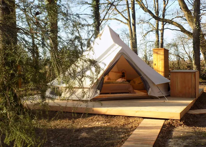 Campismo de Luxo Tente Avec Jacuzzi Vue 1